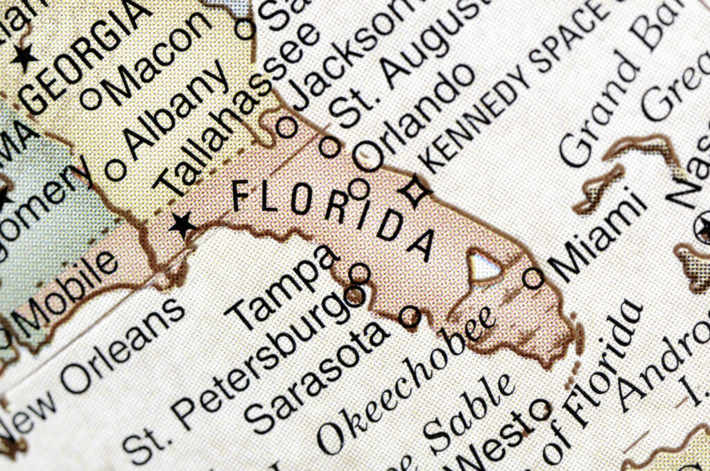 State of Florida on a map.